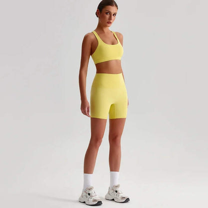 Women Gym Yoga Set – Spaghetti Strap Sports Bra & Leggings