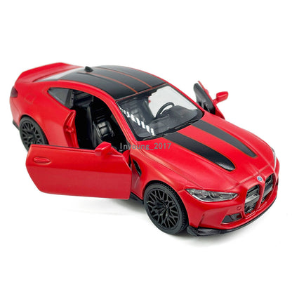 1/36 2023 BMW M4 CSL Model Car Diecast Toy Vehicle Toys for Boys Kids Gifts Red