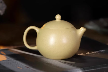 110cc chinese Yixing Handmade Zisha Green Clay Teapot XiShi GongFu Hu Tea Pot