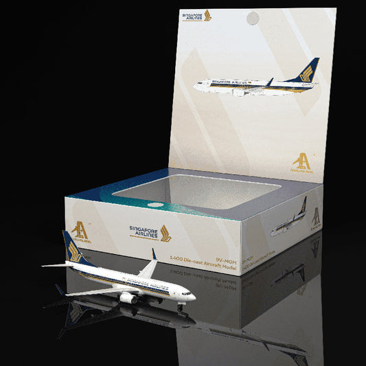 1:400 Aero Polaris SINGAPORE AIRLINES Boeing 737-800 Airplane Diecast Model