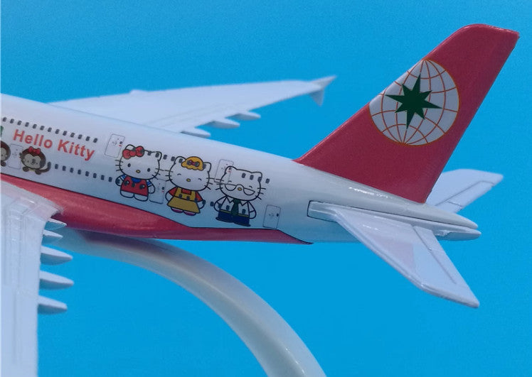 16cm EVA AIR AIRBUS A380 Passenger Airplane Aeroplane Diecast Aircraft Model
