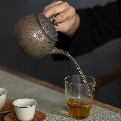 Ceramic Kyusu Teapots Gongfu Tea Pot 320ml