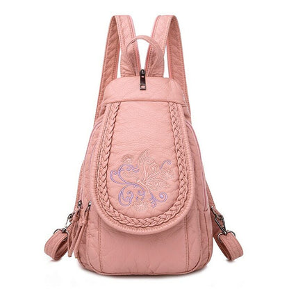 High Quality Backpack Women New Leather Backpack School Bag for Teenage Girls