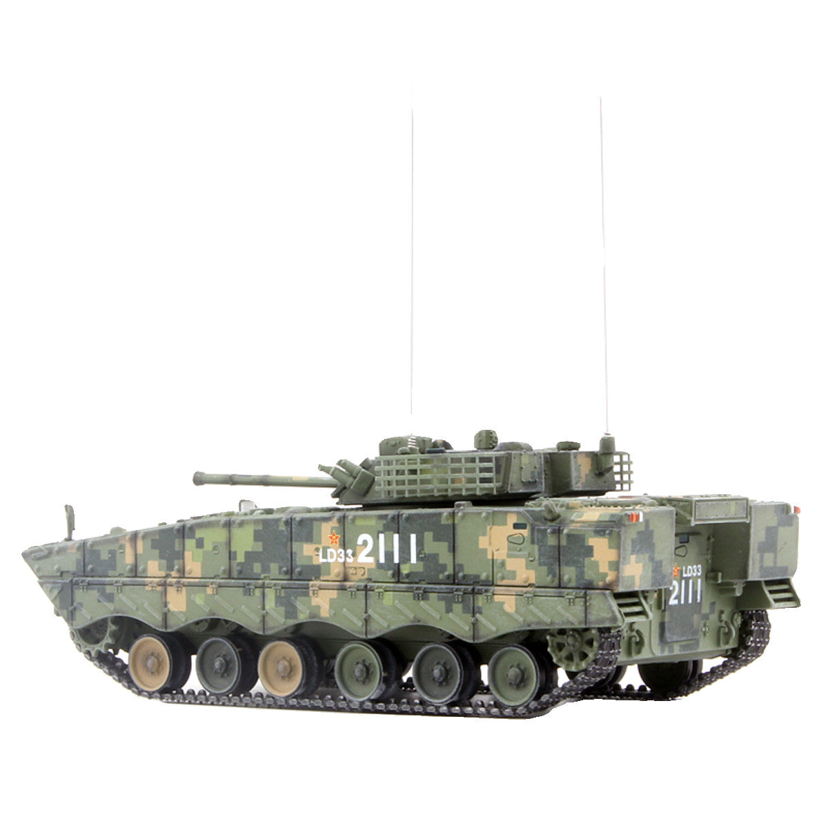 UNISTAR 1/72 Chinese ZBD-04A 04 Infantry Tank IFV Green Digital Camo Model