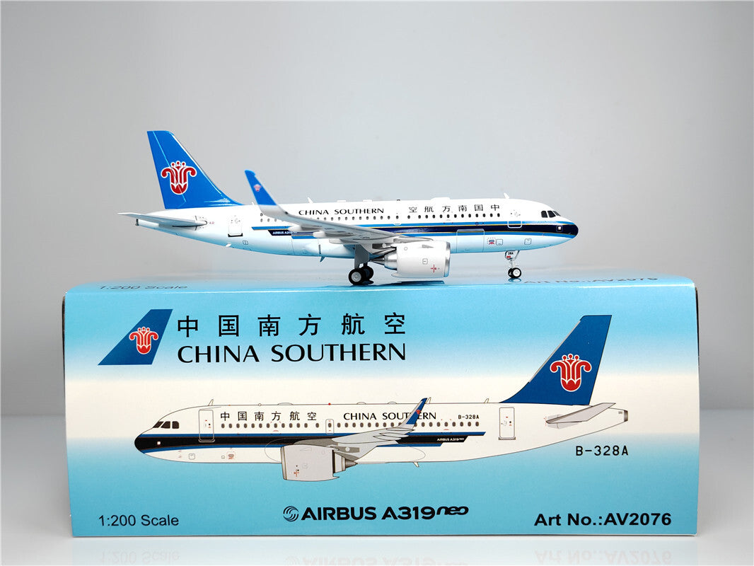 1:200 Aviation CHINA SOUTHERN AIRBUS A319NEO Passenger Airplane Diecast Model