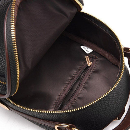 Backpack Soft Leather Traveling Small Backpacks Fashion Shoulder Bags Softback