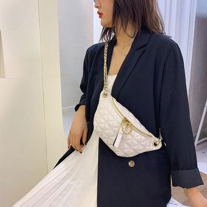 Women Fanny Chest Bag Waist Pack Crossbody Leather Fashion Travel Shoulder Bag