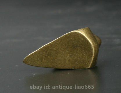 Collection Small Curio Bronze Exquisite Lovable Animal Snail Statue Table Deco