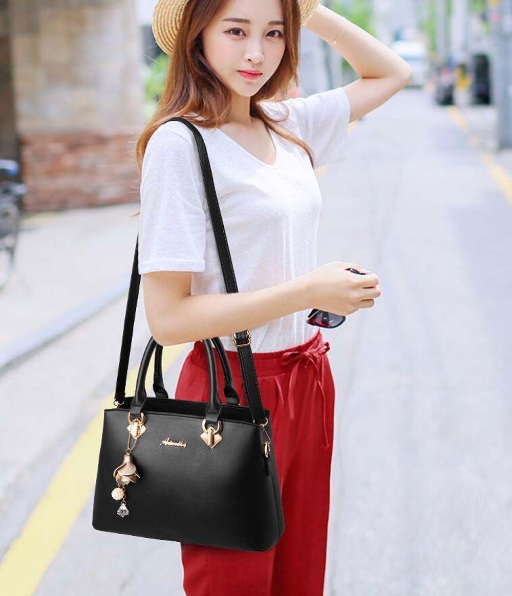 Women Faux Leather Handbags Shoulder Bags Tote Purse Messenger Satchel Crossbody