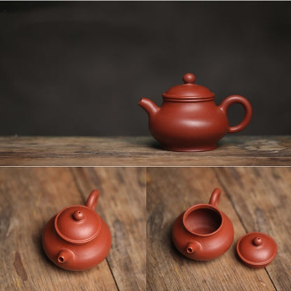 Small Tea Pot Zhu Clay Good Sealed Pot Chaozhou Real Yixing Zisha Teapots 3.4oz
