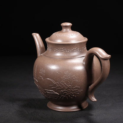 Chinese Yixing Zisha Clay Handmade Exquisite Teapot （秋水 底款：福记）