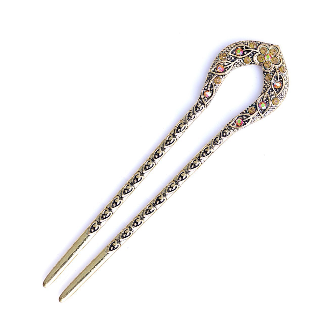 Women Hair Accessories Antique Bronze Plated Hairpins U-Shape Hair Stick Jewelry