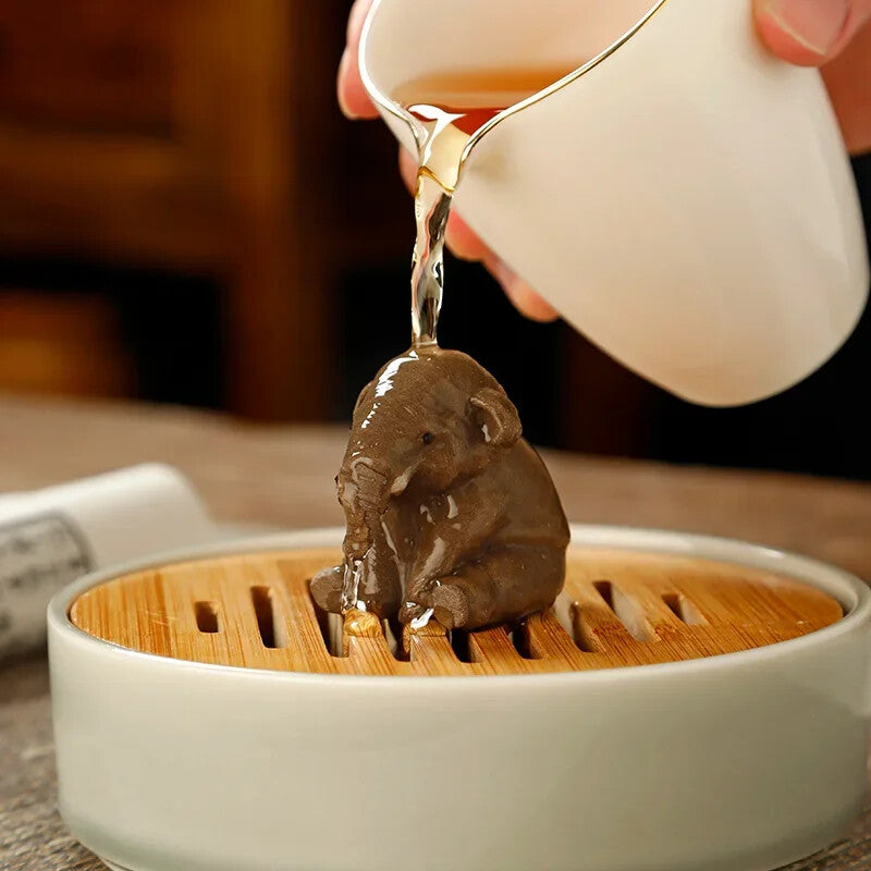 New ChineseTea Pets Tea Ceremony Kung Fu Clay Figures Tea Pet Tea Set Decoration