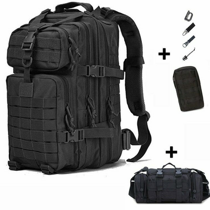 50L Tactical Bag Military Army Backpack Outdoor Multifunction Hiking Rucksack