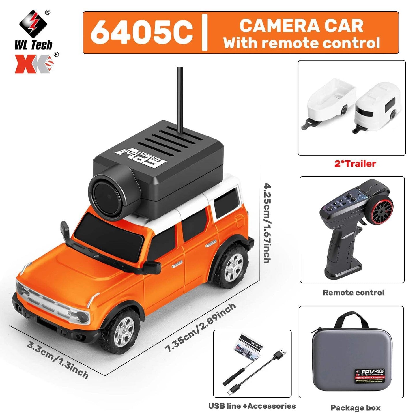 Mini RC Car – 720P FPV Camera Remote Racing Vehicle