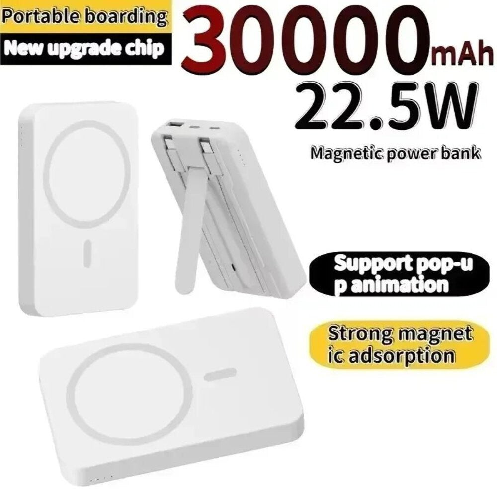 30000mAh Magnetic Power Bank – Super Fast Wireless Charge