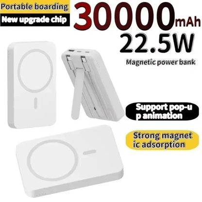 30000mAh Magnetic Power Bank – Super Fast Wireless Charge