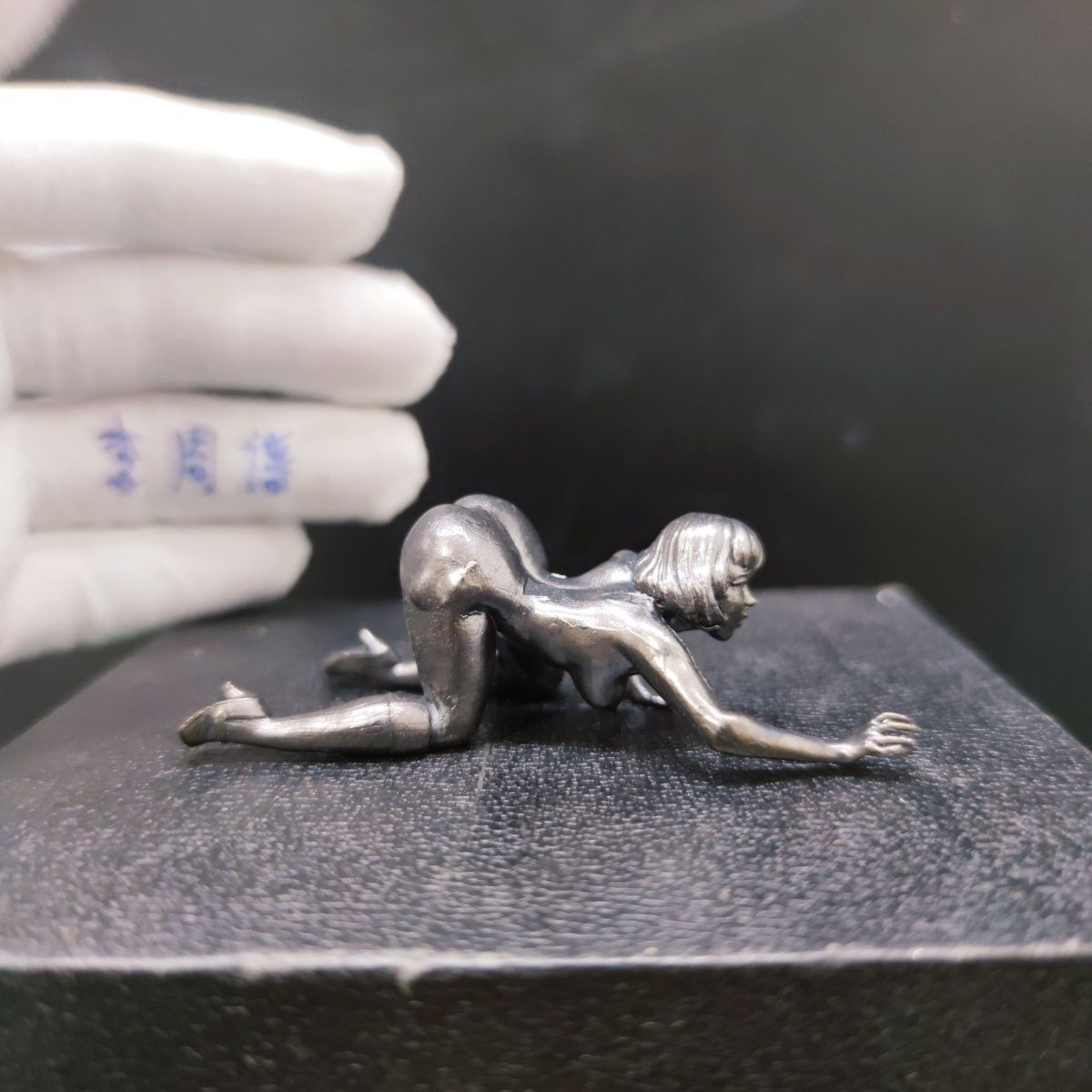 Asian Copper casting Young Girl Art Ornaments Statue