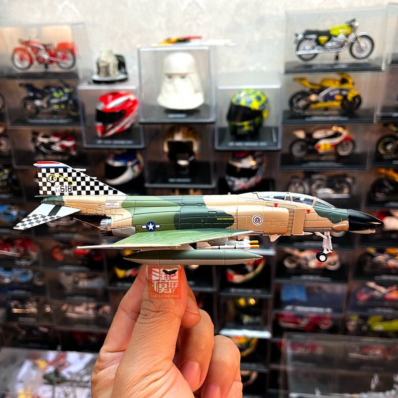 1:100 US F4C Ghost Fighter Metal Model Camouflage Painting