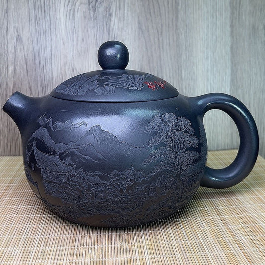 Yixing Zisha Teapot 800ml Shi Huang Clay Xishi Landscape Gongfu Tea Pot