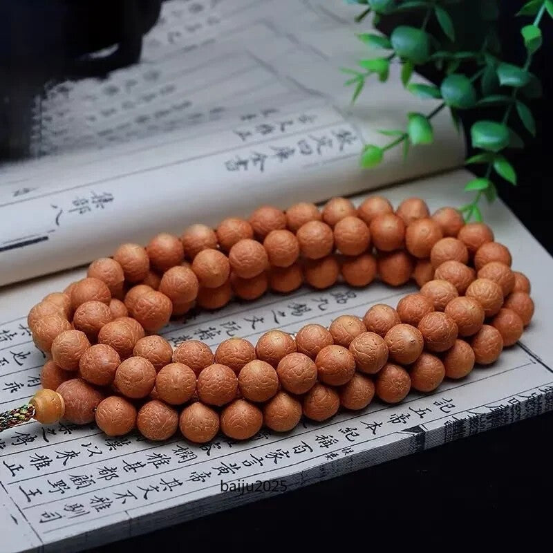 Nepal Natural 108 Bodhi Mala Necklace Tibet Buddhism Prayer Beads Lucky Bracelet