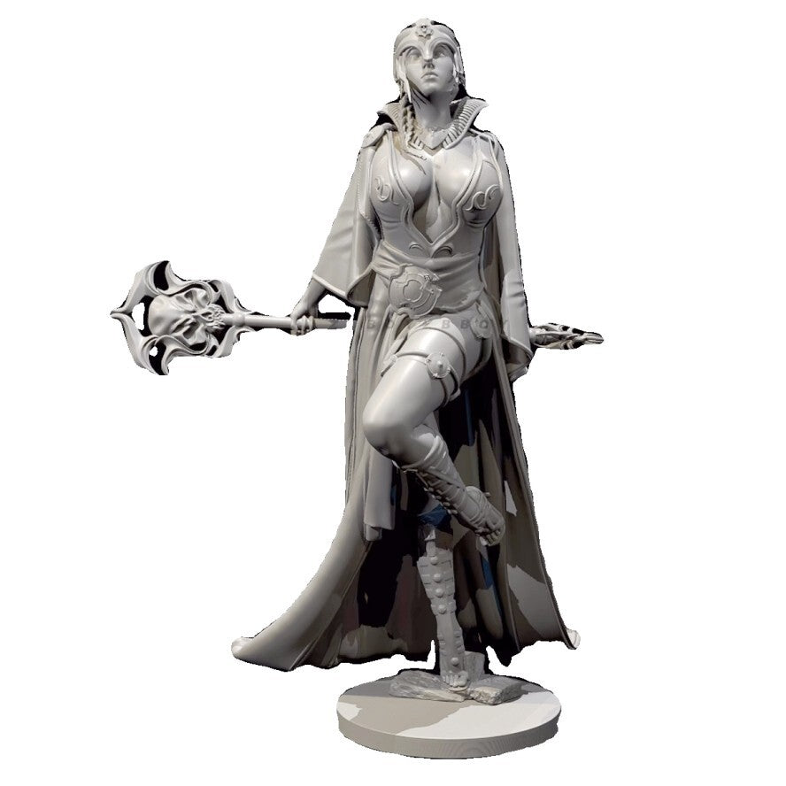 1/24 resin figure model Fantasy Goddess Warrior 3D printing unassembled