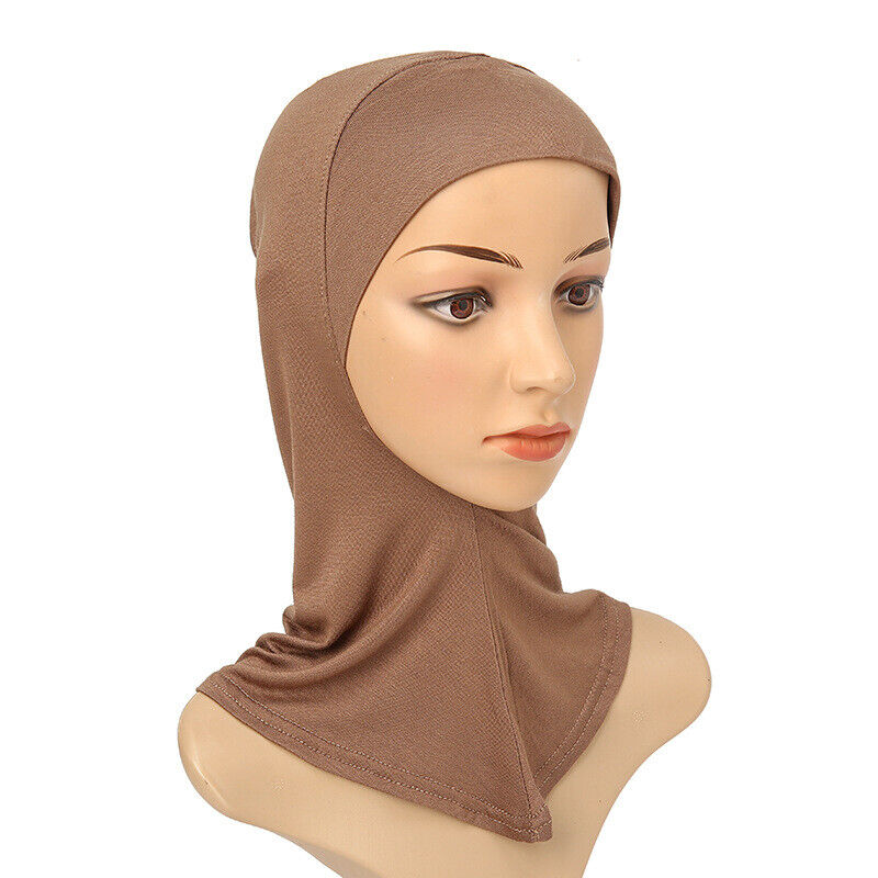 Women's Under Scarf Hat Cap Bone Bonnet Ninja Hijab Islamic Neck Cover Muslim*US
