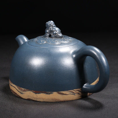 Chinese Yixing Purple Clay Teapot Tea Set Pot Zisha Ceramic Cute Decor Figurine