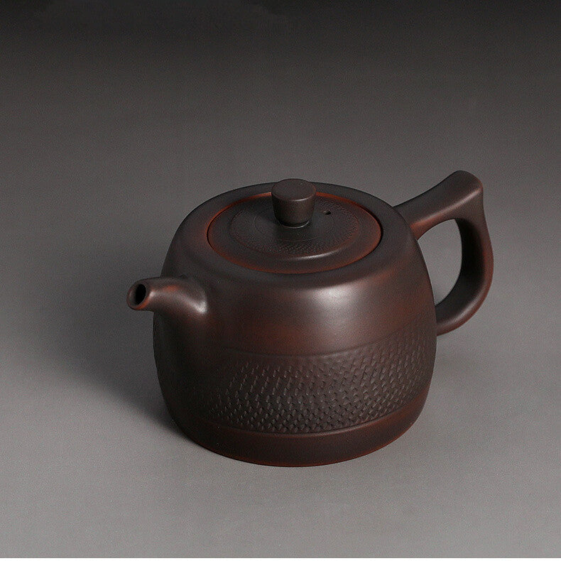 China Jianshui Purple Pottery tea set Retro Handmade tea pot cup bowl filter set