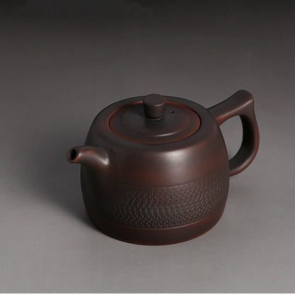 China Jianshui Purple Pottery tea set Retro Handmade tea pot cup bowl filter set