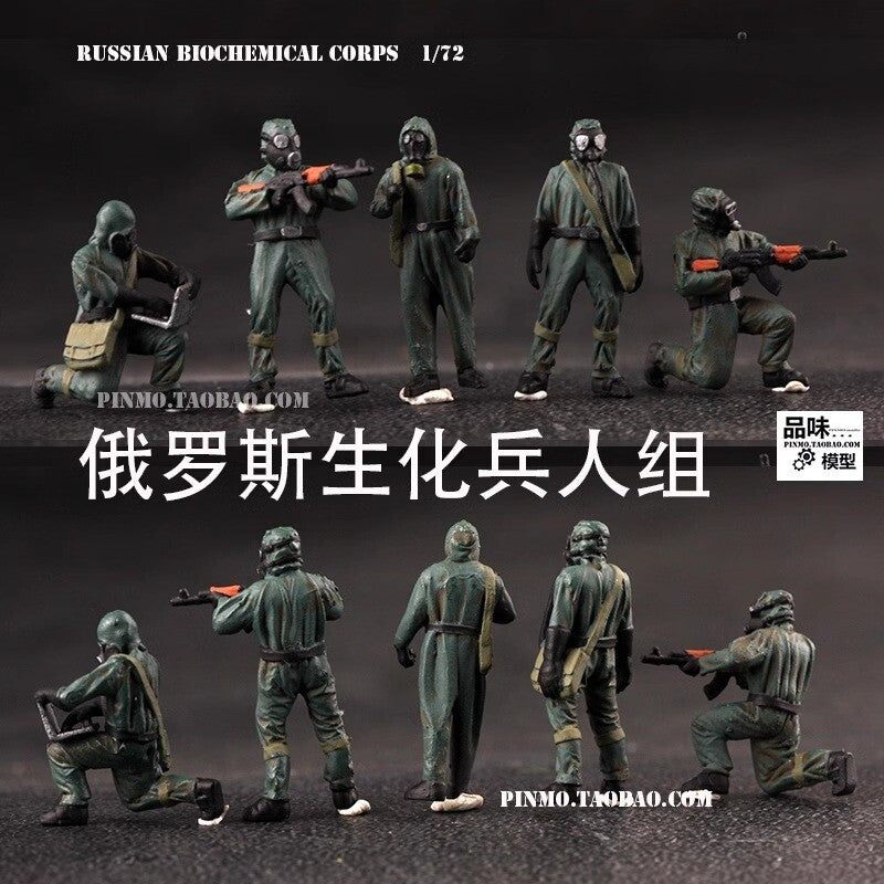 1/72 Russian Biochemical Soldier 5 Soldier Model # B