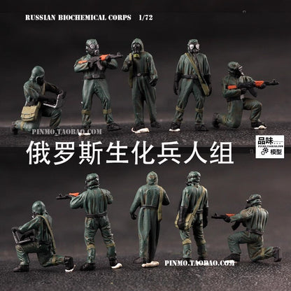 1/72 Russian Biochemical Soldier 5 Soldier Model # B