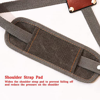 Multi-Pocket Canvas Apron Fits Woodworker Aprons, Mechanic & DIY Enthusiast