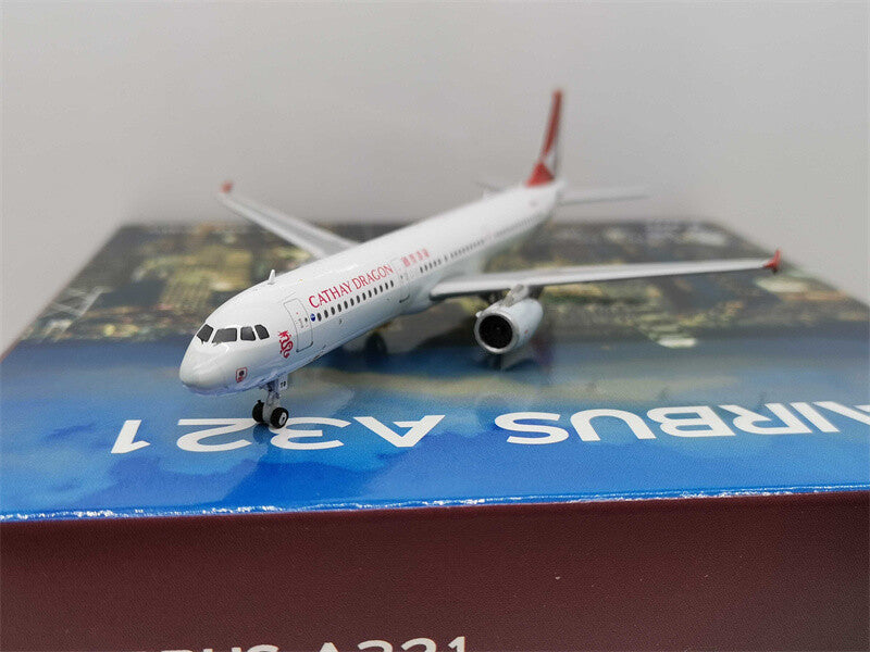 Phoenix CATHAY DRAGON For Airbus A321 B-HTG 1/400 DIECAST Plane Pre-built Model