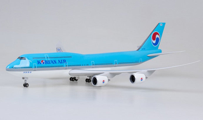 47CM 1:160 KOREAN AIR BOEING 747-8 Passenger Airplane Landing gears Resin Model