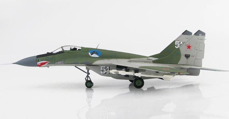 HM MIG-29 (9-13) Fulcrum-C White 51 1/72 DIECAST Aircraft Pre-builded Model