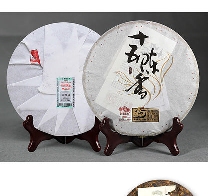 LaoTongZhi 2014 15th Anniversary Ripe Pu'er Fifteen Chen Xiang Shu Puer Tea 357g