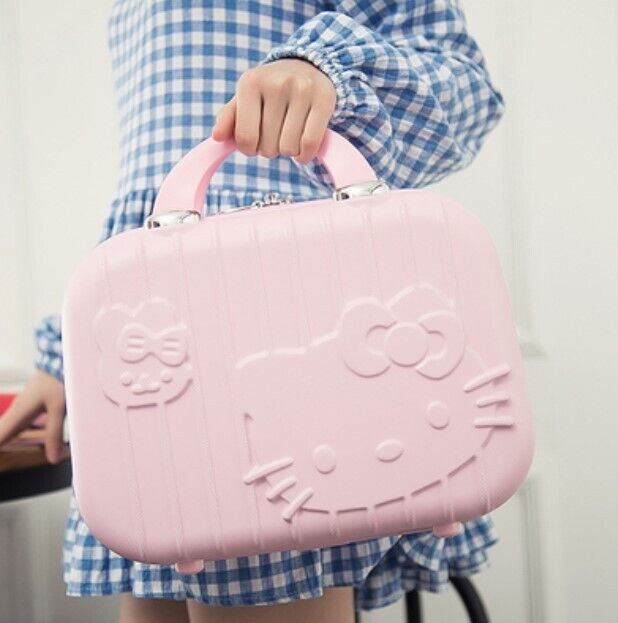 14 Inch Hello Kitty Cosmetic Case Box Beauty Makeup Bag Organizer Cartoon Hellok