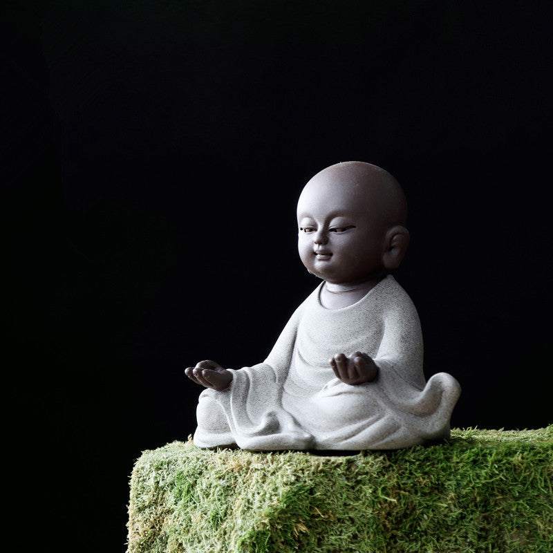 Chinese Ornament Handmade Buddha Small Size Home Desk Pet Table Decoration Zisha