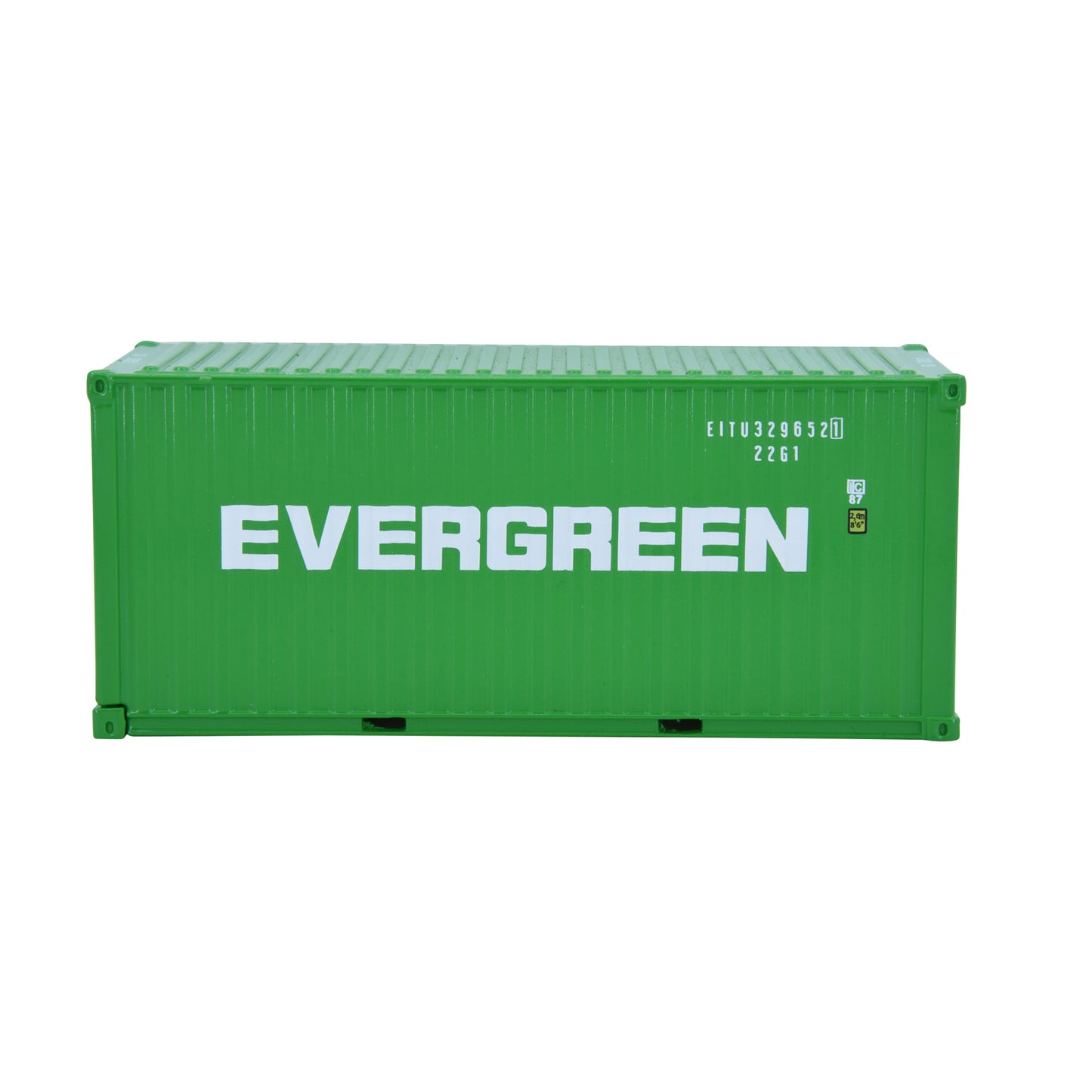 1:50 EVERGREEN 20GP Metal Shipping Container Model Toy Home Office Decor Gift