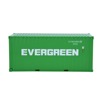 1:50 EVERGREEN 20GP Metal Shipping Container Model Toy Home Office Decor Gift