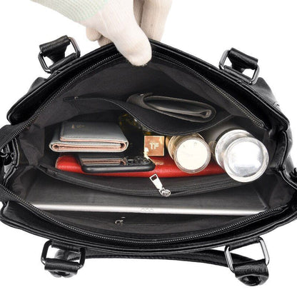 Polyester Shoulder Bag Large Capacity Retro Messenger Casual Tote Bag 31*14*24CM