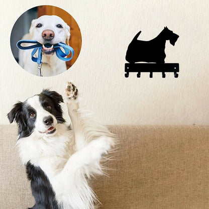 Scottie Dog - Key Hooks Wall Mounted Hook Up Hanger Metal Wall Art Home Decor
