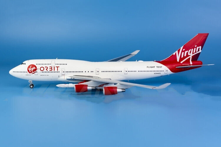 1:200 35CM JC Wings Virgin Orbit BOEING 747-400 Passenger Airplane Diecast Model