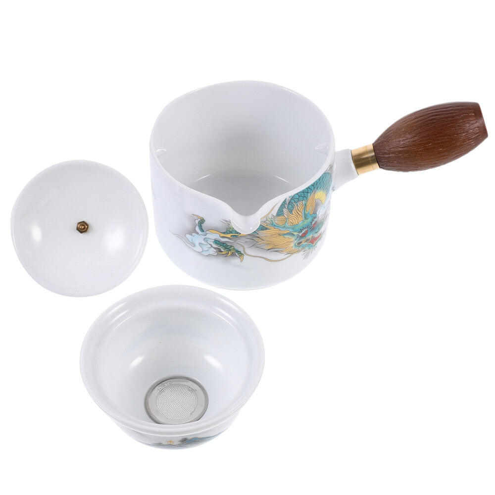 Chinese Style 360° Rotation Portable Ceramic Tea Kettle Tea Kettle