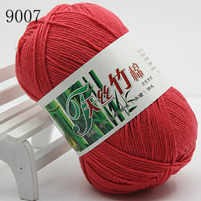 Hot Sale 50g Soft Bamboo Crochet Cotton Yarn Knitting Baby Knit Wool Yarn