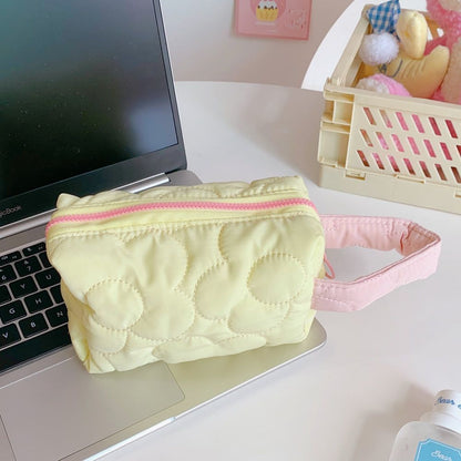Fabric Makeup Toiletry Bag Candy Cosmetic Organizer Cute Make Up Pencil Case 1PC