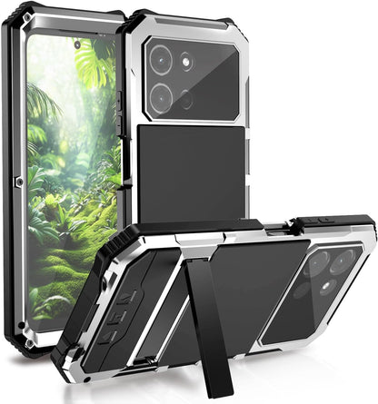 for Motorola Moto G 2025 Case 6.7'' Metal Heavy Duty Phone Case Para Built-In Sc
