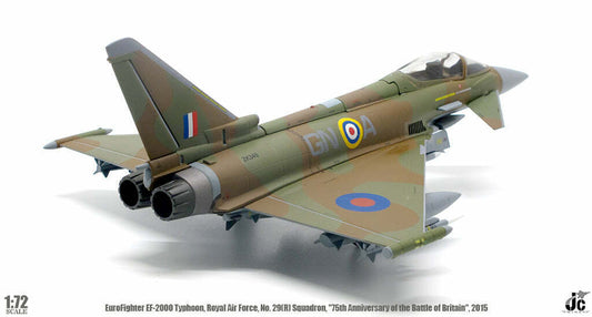 1:72 JC Wing EuroFighter EF-2000 Tyuhoon, Boyal Air Force Fighter Diecast Model
