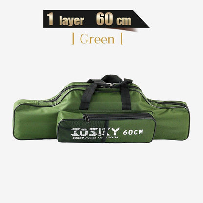 Fishing Rod Storage Bag Oxford Cloth Multifunctional 1/2/3 Layer Large Capacity